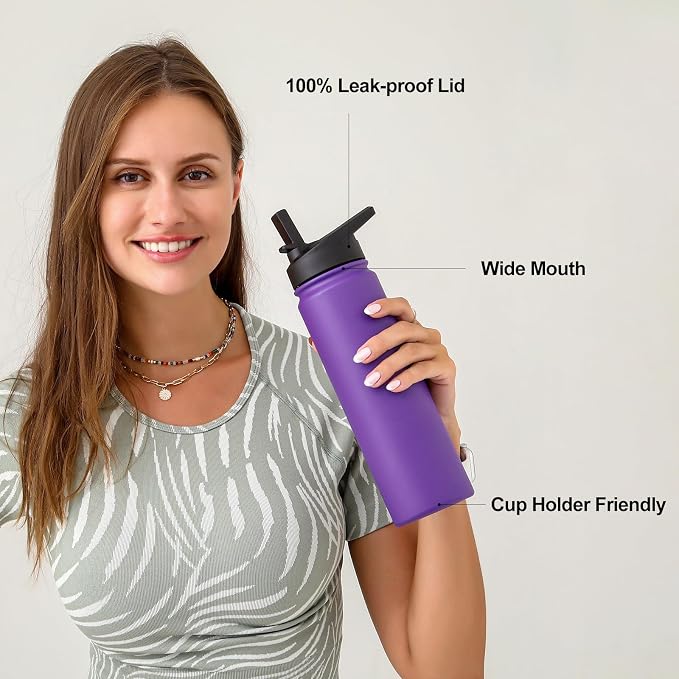 mininoo 24 oz Insulated Water Bottle - Image 6