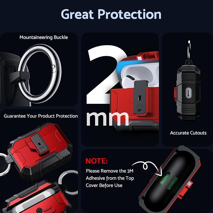 Armoured Heavy Duty for AirPods Pro2 Generation Case - Image 5
