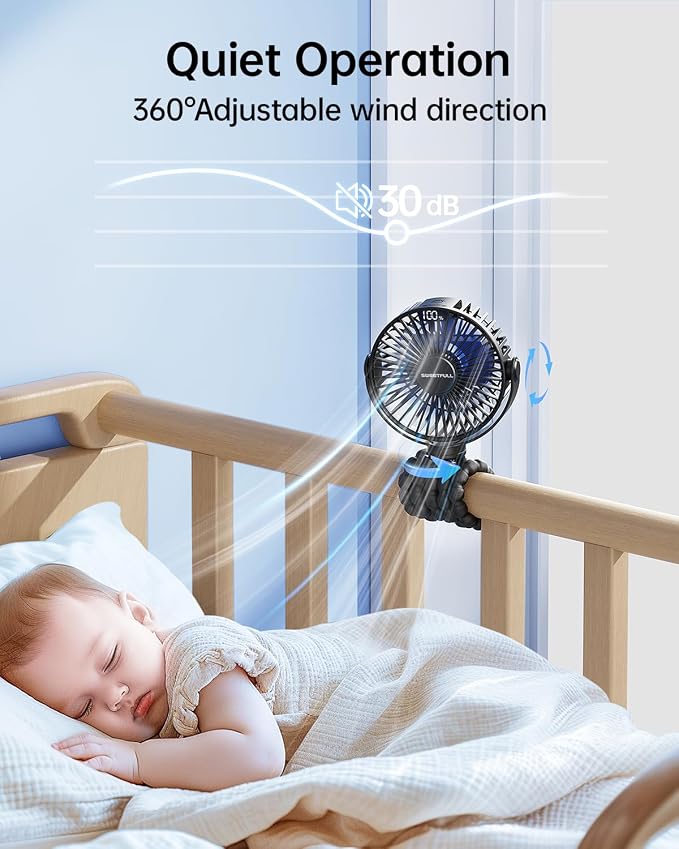 SWEETFULL Portable Stroller Fan - Image 5