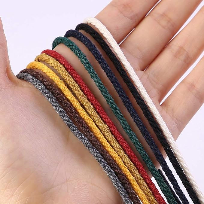 Dark Blue Cotton Macrame Cord, 3mm x 109Yards, Crafts & Decorative Projects - Image 2