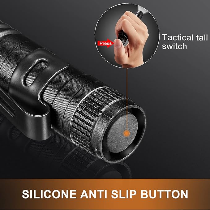 Honoson 10 Pieces Mini Pen Light Flashlight Small LED Pen Light Aluminum Pocket - Image 4