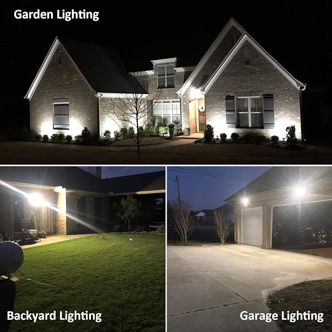 30W LED Flood Light with Knuckle, Outdoor Security Fixture Light with - Image 7