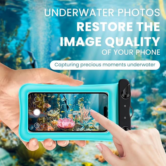 2 Pack Waterproof Floating Phone Pouch IPX8 Floatable Waterproof Phone Case - Image 6