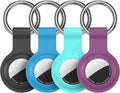 Compatible with AirTag Holder Case Keychain 4 Pack, by HATALKIN