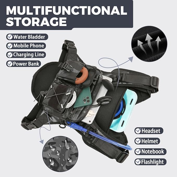Criuage USA Original Patent Running Hydration Vest Backpack, Lightweight Chest - Image 4