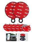 APPS2Car 3M Adhesive Pads-2pcs 70mm Round & 6pcs 35mm Round, 70mm Dashboard Pad by APPS2Car