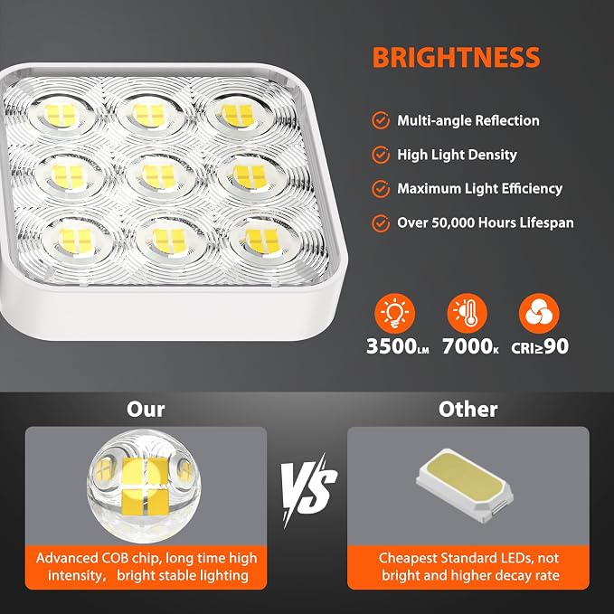 WdtPro Solar Lights Outdoor Motion Sensor, 3500LM Bright Solar Flood Lights - Image 4