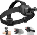 TELESIN Head Strap Mount with Cap Clip, Quick Release Head Belt Mount by telesin