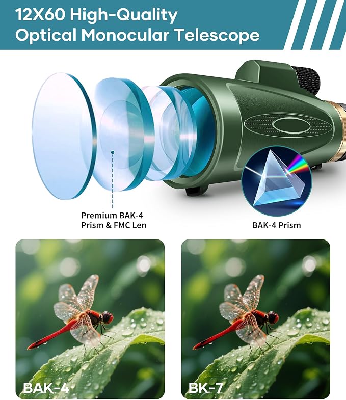 Monocular Telescope 12X60 HD High Power - Image 3