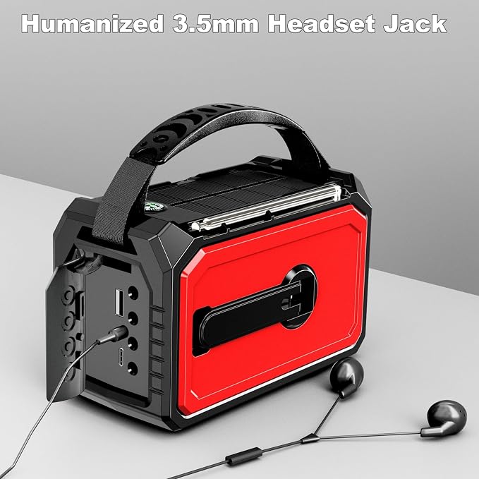 16000mAh Hand Crank Emergency Weather Radio - Image 8
