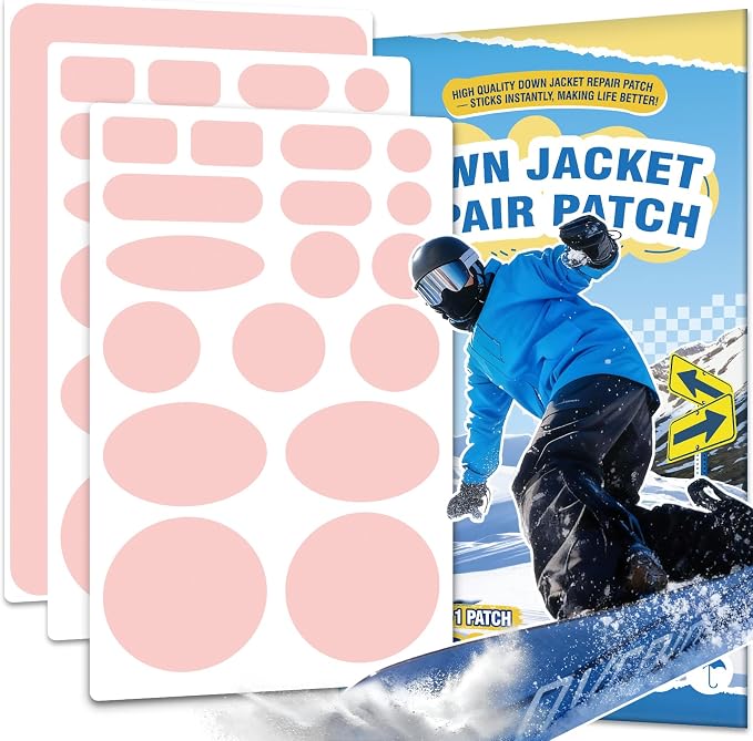 OAZ 35Pcs Down Jacket Repair Patch Kit Pre-Cut Nylon Patches by OAZ