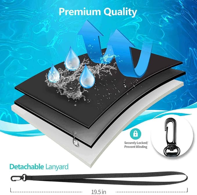 Waterproof Cell Phone Pouch : 4 Pack Float Clear Cell Holder Protector - Image 5