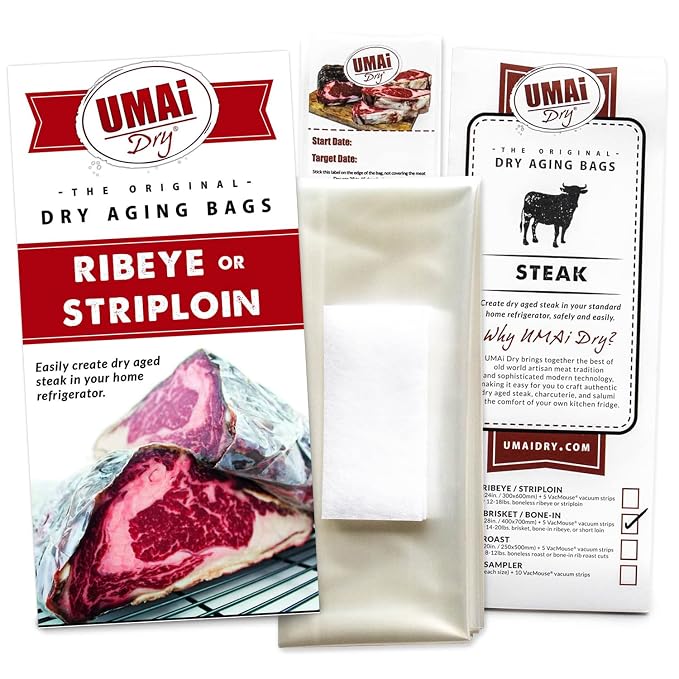 UMAi Dry Aging Bag for Steaks, Dry Age Bags for Meat, Ribeye & Striploin Steak - Image 2