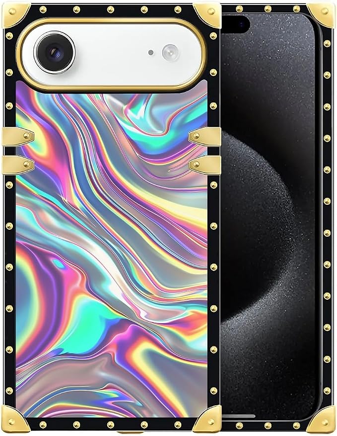 for iPhone 17 Air Case Luxury Golden Decoration by Unknown