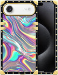 for iPhone 17 Air Case Luxury Golden Decoration by Unknown