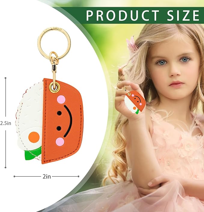 Leather Keychain Case Holder Compatible - Image 2