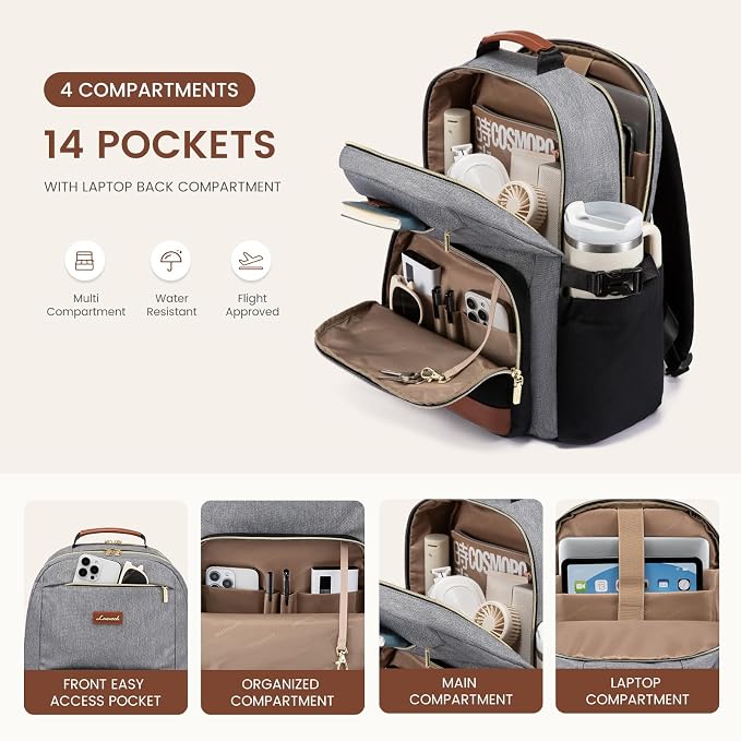 LOVEVOOK Laptop Backpack for Women - Image 3
