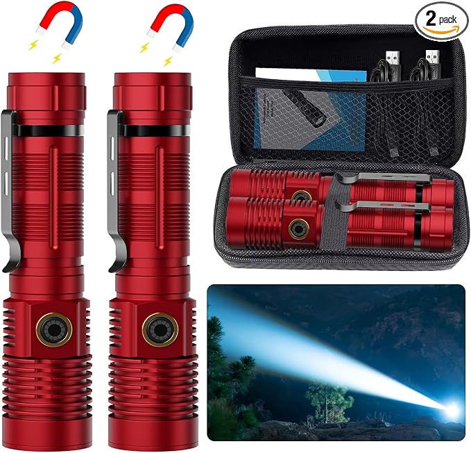 Hoxida Small Tactical Flashlights High Lumens by Hoxida