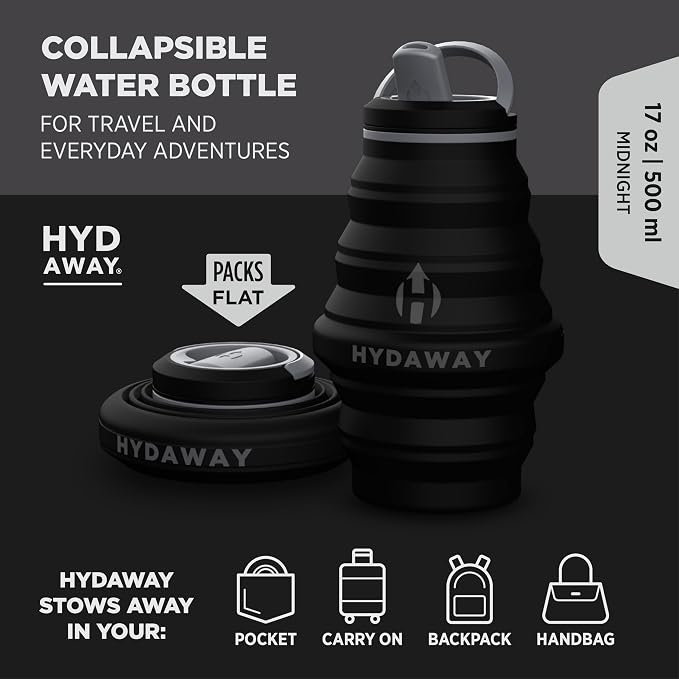 HYDAWAY 17oz Collapsible Water Bottle - Image 2
