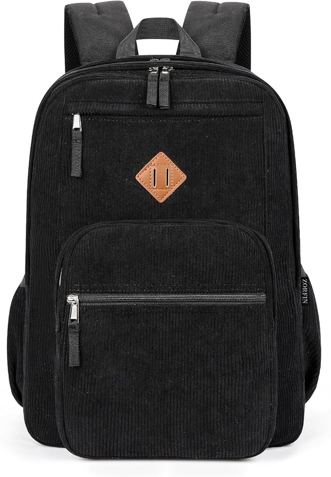 ZORFIN 26L Backpack for College, and Travel: Corduroy Bookbag - Image 7