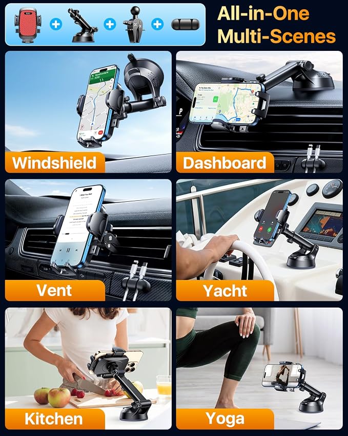 YRU Dashboard Cell Phone Holder - Image 9
