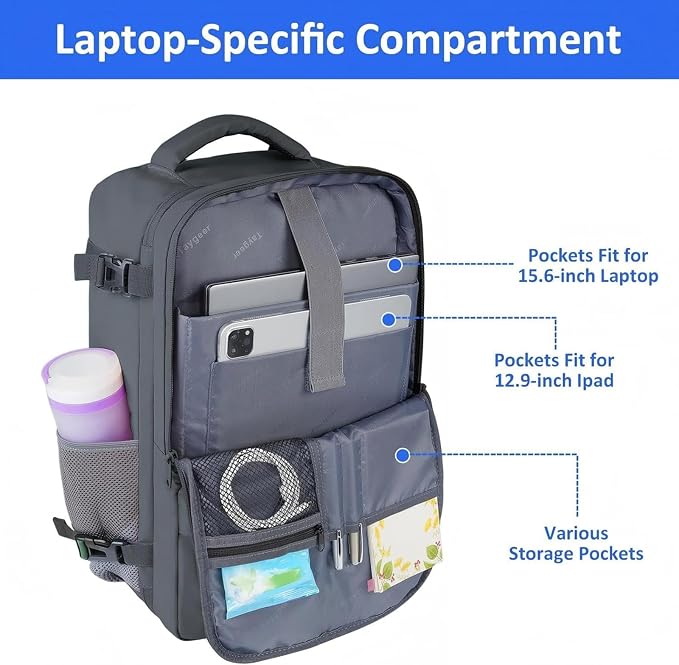 Taygeer Personal Item Backpack for Women, 35L Travel Backpack - Image 4