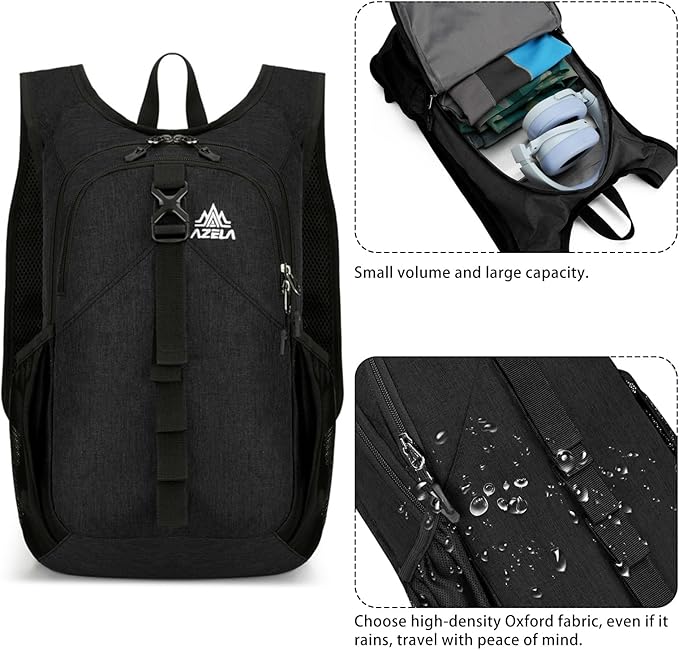 15L Small Hiking Backpack Foldable Ultralight Trekking Camping Outdoors Backpack - Image 7