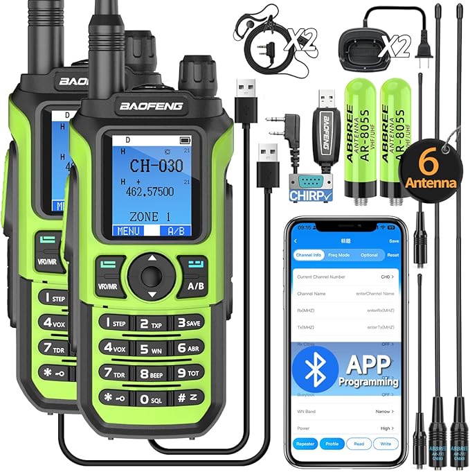 BAOFENG GMRS Handheld Radio Ham Radio Long Range GM21 Rechargeable Walkie by Unknown