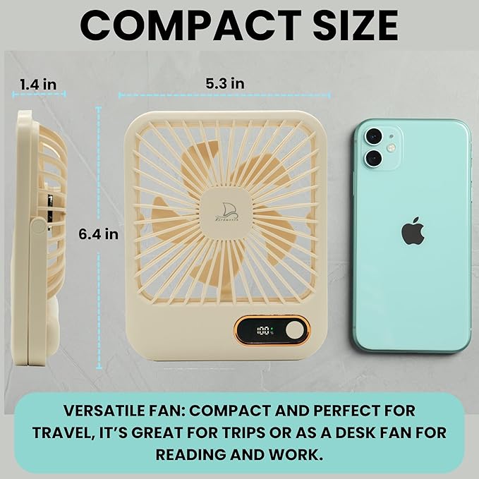 Nordmoose Cruise Ship Approved Fan – Up To 16 Hours Battery Life, USB - Image 5