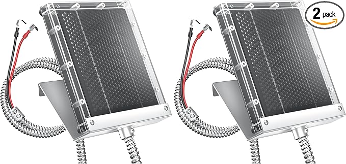 POWOXI 12V Solar Panel for Deer Feeder: 1.7W Waterproof Solar Battery Charger by POWOXI