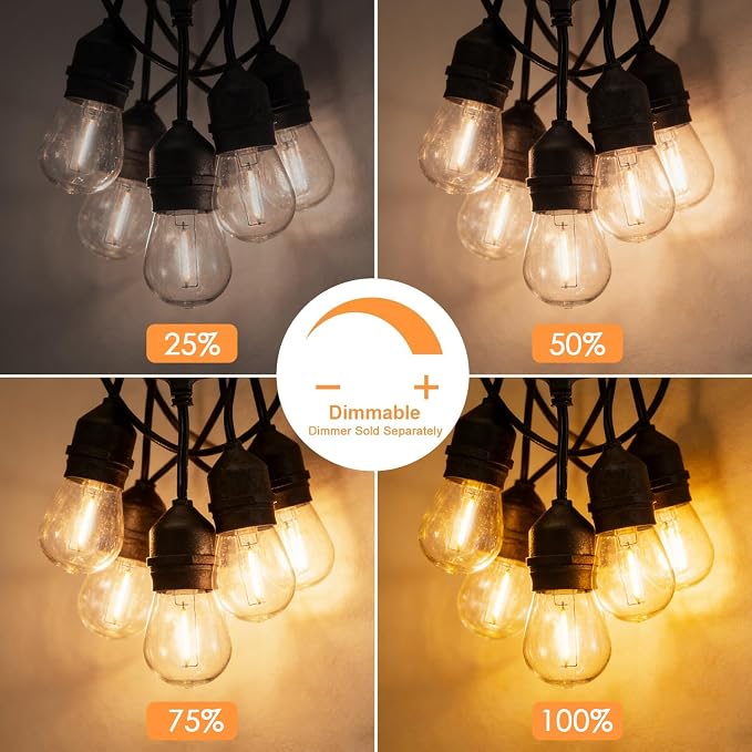 SUNTHIN 105FT Outdoor String Light - Image 6