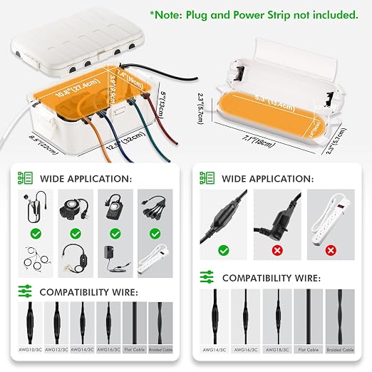 RESTMO 5-Piece Outdoor Waterproof Electrical Box Set – 12.5" x 8.5" x 5" Large - Image 2