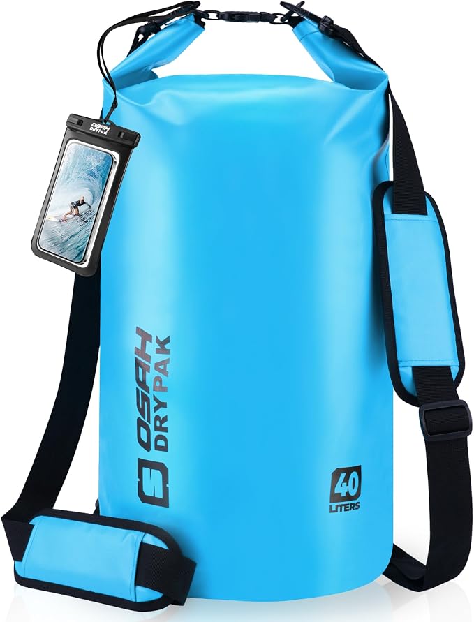 Waterproof Dry Bag, 5L/10L/20L/30L/40L Roll Top Lightweight Storage Backpack by OSAHDRYPAK