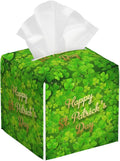 Tissue Box Cover Square, Happy St.Patrick's Day Tissue Box Holder Waterproof by Unknown