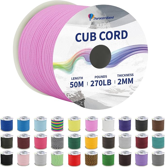 Paracordland-270LB Parachute Cord -164FT-2mm Micro Paracord-Utility Cord Thin by Unknown