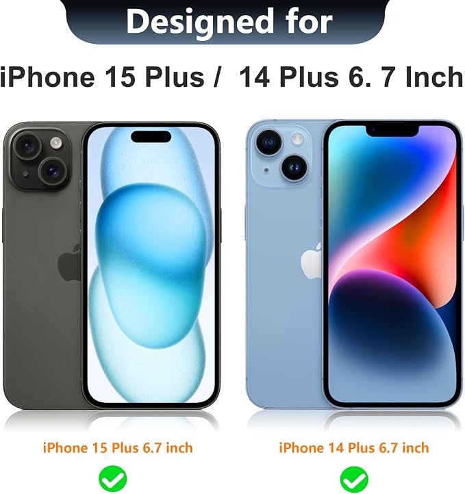 Red2Fire Magnetic for iPhone 15 Plus Case for iPhone 14 Plus Case Clear - Image 2