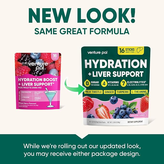 Venture Pal Hydration Packets + Liver Support- Liquid Daily IV Electrolyte - Image 9