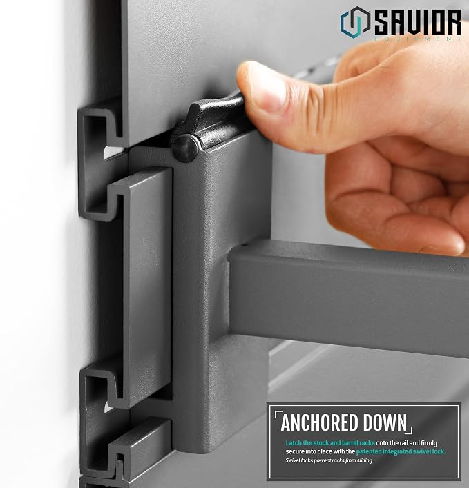 Savior Equipment Wall Rack System Tactical Universal Pistol Holster Holder - Image 4