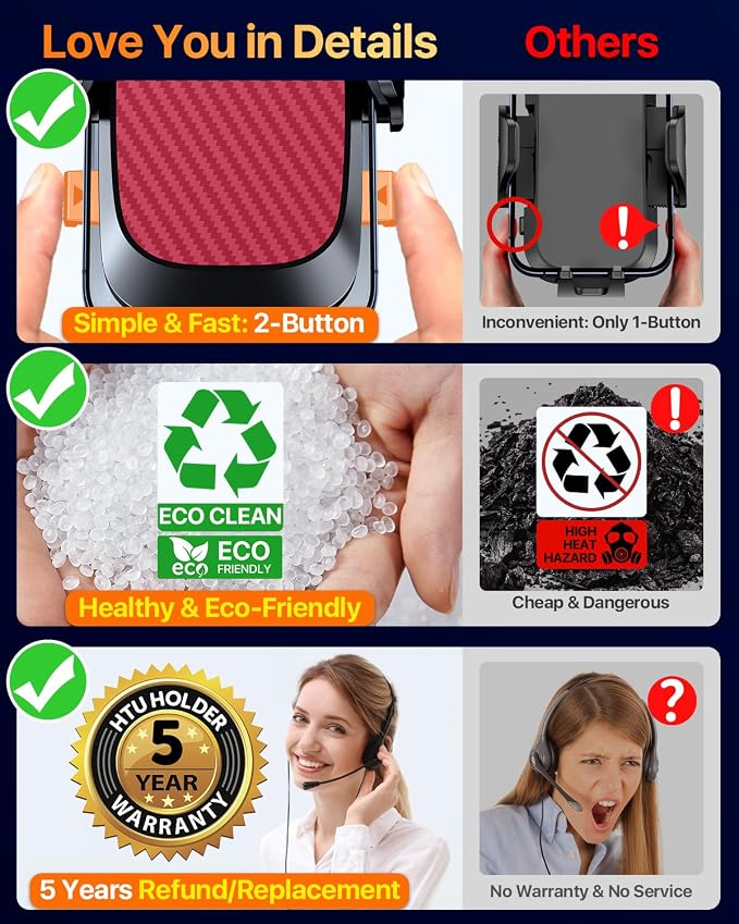 HTU 2026 Ultimate Best【True Military-Grade & Safety Cert】Car Phone - Image 5