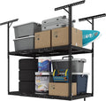 FLEXIMOUNTS 3x6 2-Tier Overhead Garage Storage Rack – Adjustable Heavy Duty by FLEXIMOUNTS
