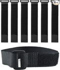 6 Pack Reusable Fastening Cable Ties and Cable Straps, Adjustable Multi-Purpose by Unknown