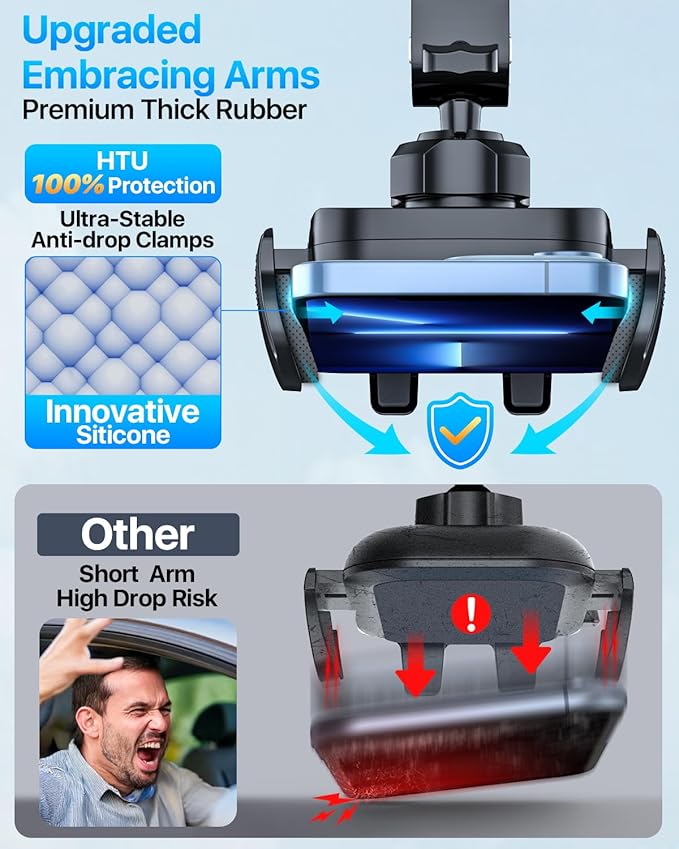 【98+LBS Strongest Suction & Military-Grade】Ultimate Car Phone Mount【Patent & - Image 5