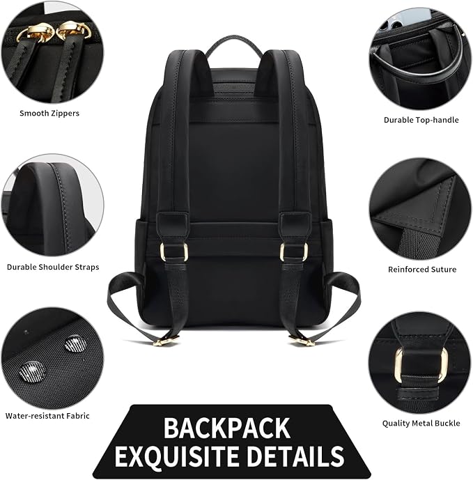 GOLF SUPAGS Laptop Backpack for Women Slim Computer Bag Work Travel College - Image 4