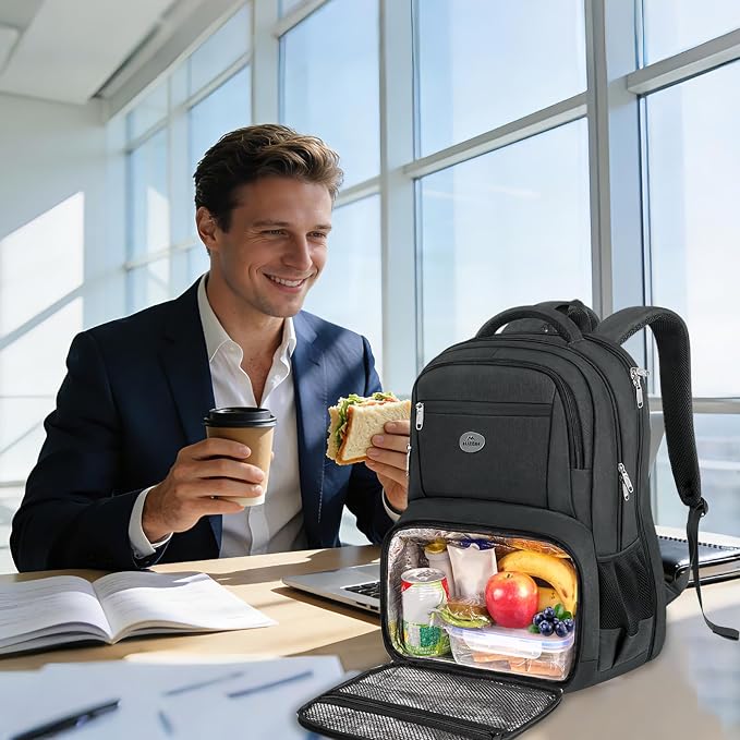 MATEIN Lunch Backpack for Men Work, Sturdy 17 Inch Laptop Backpack - Image 8
