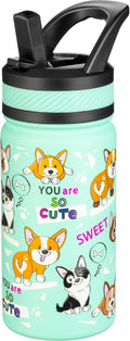Fanhaw 14 Oz Kids Insulated Water Bottle by FANHAW