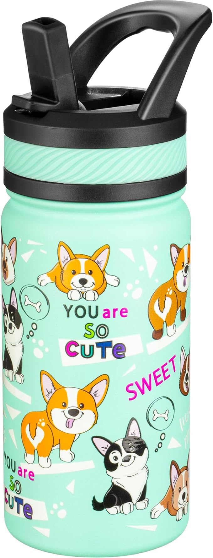 Fanhaw 14 Oz Kids Insulated Water Bottle by FANHAW