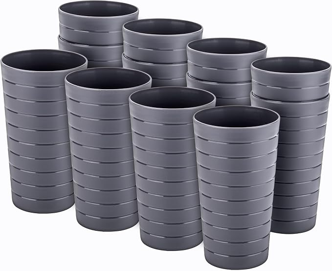 KX-WARE Mixed Drinkware 22-ounce Plastic Tumblers/Drinking Glasses/Party by KX-WARE
