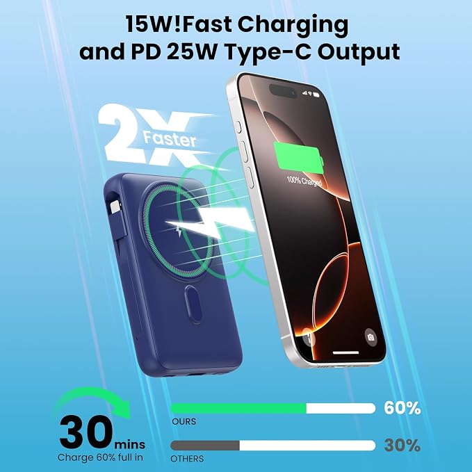 Magnetic Portable Charger for iPhone - Image 3
