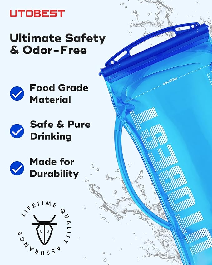 UTOBEST Water Bladder, Hydration Bladder 1L, 3L Water Bladder - Image 2
