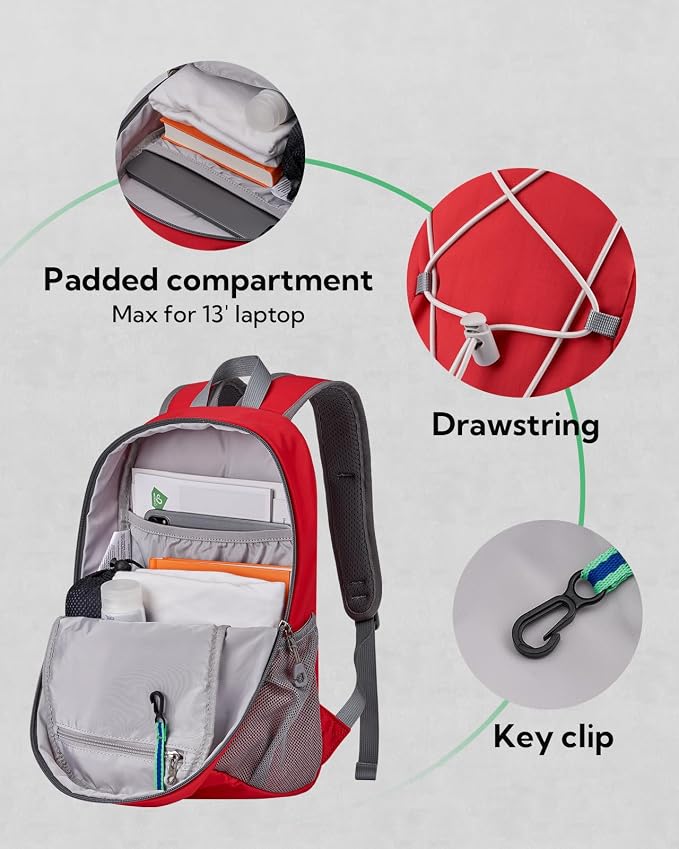 WATERFLY 12L Small Hiking Backpack: Day Pack Lightweight Travel Bag Camping - Image 4
